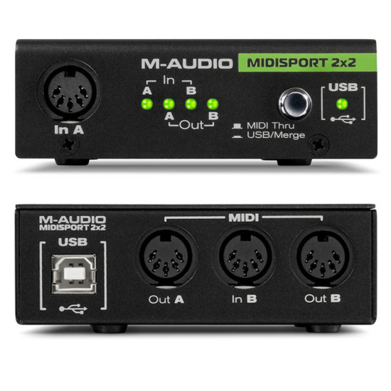 M-Audio Midisport 2X2 USB MIDI Interface