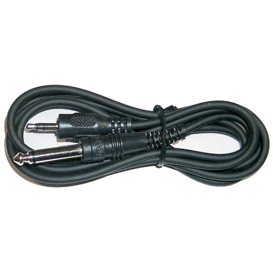 Hosa Mono Interconnect, 1/4 in TS to 3.5 mm TRS, 3 ft