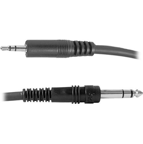 Hosa Stereo Interconnect, 3.5 mm TRS to 1/4 in TRS, 5 ft