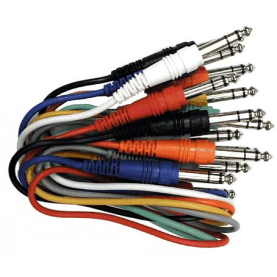 Hosa Balanced Patch Cables, 1/4 in TRS to Same, 1.5 ft
