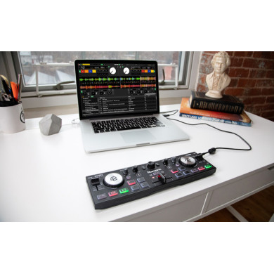 Numark DJ2GO2 Touch Pocket DJ Controller with Capacitive Touch Jog Wheels