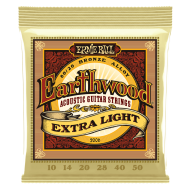 Ernie Ball EARTHWOOD EXTRA LIGHT 80/20 BRONZE ACOUSTIC GUITAR STRINGS - 10-50 GAUGE Ernie Ball EARTHWOOD EXTRA LIGHT 80/20 BRONZE ACOUSTIC GUITAR STRINGS - 10-50 GAUGE