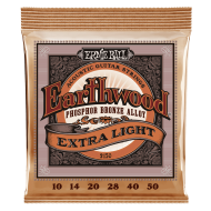 Ernie Ball EARTHWOOD EXTRA LIGHT PHOSPHOR BRONZE ACOUSTIC GUITAR STRINGS - 10-50 GAUGE Ernie Ball EARTHWOOD EXTRA LIGHT PHOSPHOR BRONZE ACOUSTIC GUITAR STRINGS - 10-50 GAUGE