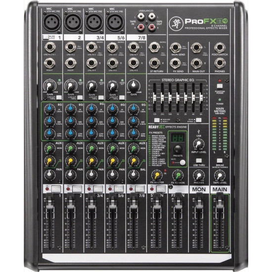 Mackie ProFX8 V2 8 channel Compact Effects Mixer