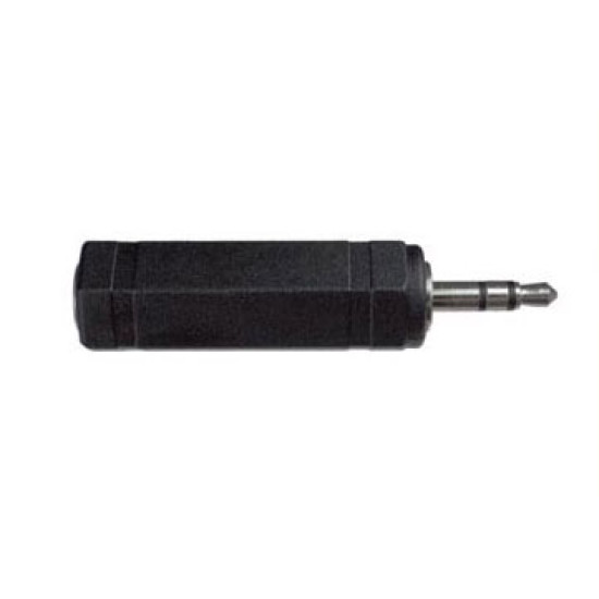 Hosa Adaptor, 1/4 in TRS to 3.5 mm TRS