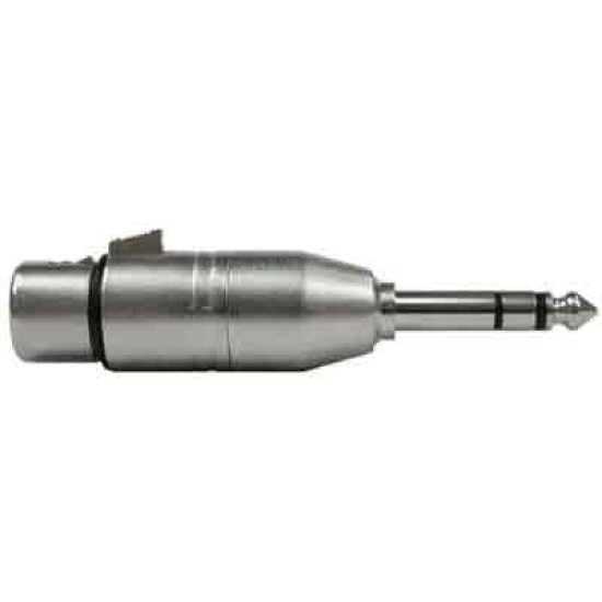 Hosa Adaptor, XLR3F to 1/4 in TRS