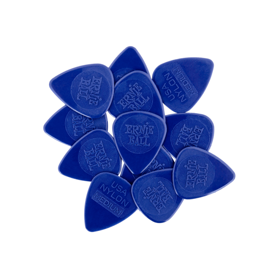 Ernie Ball MEDIUM INJECTION MOLDED NYLON PICKS 0.72MM BAG OF 12