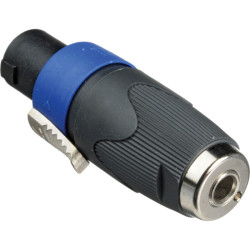 Hosa Neutrik Speaker Adaptor, 1/4 in TS to speakON Hosa Neutrik Speaker Adaptor, 1/4 in TS to speakON
