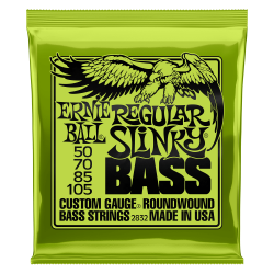 Ernie Ball REGULAR SLINKY NICKEL WOUND ELECTRIC BASS STRINGS - 50-105 GAUGE Ernie Ball REGULAR SLINKY NICKEL WOUND ELECTRIC BASS STRINGS - 50-105 GAUGE