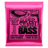 Ernie Ball SUPER SLINKY NICKEL WOUND ELECTRIC BASS STRINGS - 45-100 GAUGE Ernie Ball SUPER SLINKY NICKEL WOUND ELECTRIC BASS STRINGS - 45-100 GAUGE