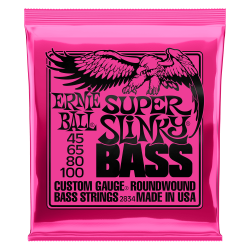 Ernie Ball SUPER SLINKY NICKEL WOUND ELECTRIC BASS STRINGS - 45-100 GAUGE Ernie Ball SUPER SLINKY NICKEL WOUND ELECTRIC BASS STRINGS - 45-100 GAUGE