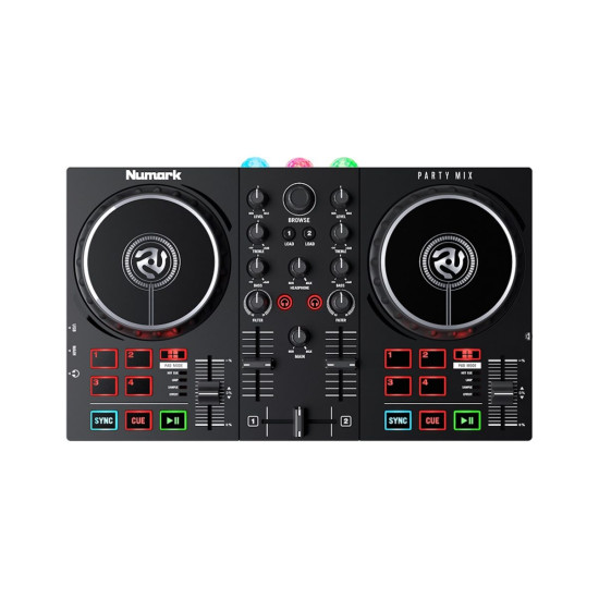 Numark Party Mix II Compact DJ Controller with Built-In Lights