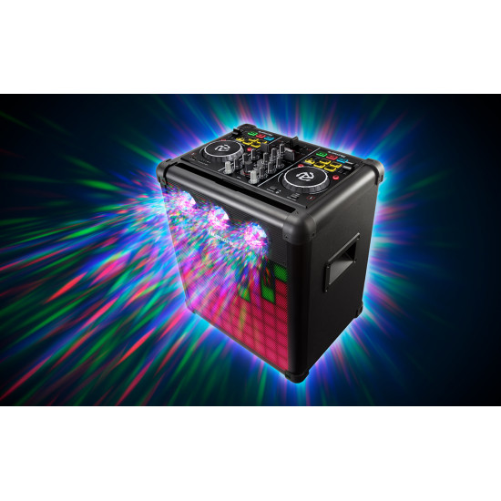 Numark Party Mix Pro - DJ Controller with Built-In Light Show and Portable Speaker