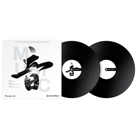 Pioneer Rekordbox RB-VD2 Control Vinyl Pair, Black
