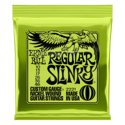 Ernie Ball REGULAR SLINKY NICKEL WOUND ELECTRIC GUITAR STRINGS - 10-46 GAUGE Ernie Ball REGULAR SLINKY NICKEL WOUND ELECTRIC GUITAR STRINGS - 10-46 GAUGE