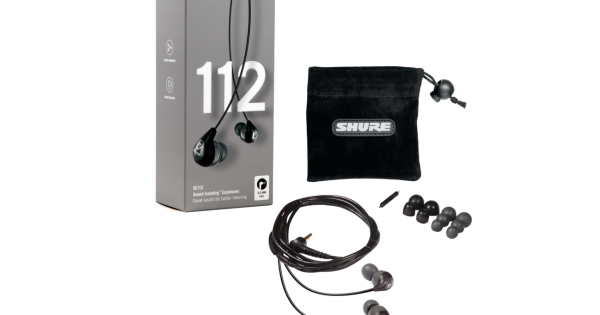 Shure SE112 Sound Isolating Earphones, Grey