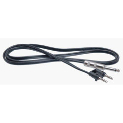 Hosa Speaker Cable, Hosa 1/4 in TS to Dual Banana, Black Zip, 50 ft Hosa Speaker Cable, Hosa 1/4 in TS to Dual Banana, Black Zip, 50 ft