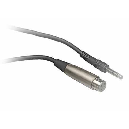 Hosa Balanced Interconnect, XLR3F to 1/4 in TRS, 2 ft