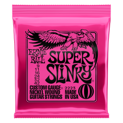 Ernie Ball SUPER SLINKY NICKEL WOUND ELECTRIC GUITAR STRINGS - 9-42 GAUGE Ernie Ball SUPER SLINKY NICKEL WOUND ELECTRIC GUITAR STRINGS - 9-42 GAUGE