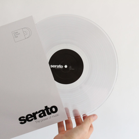 Serato Control Vinyl Pair, Clear Serato Control Vinyl Pair, Clear