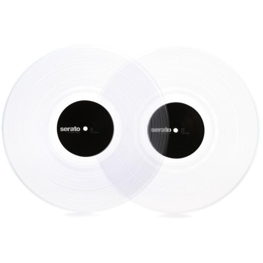 Serato Control Vinyl Pair, Clear