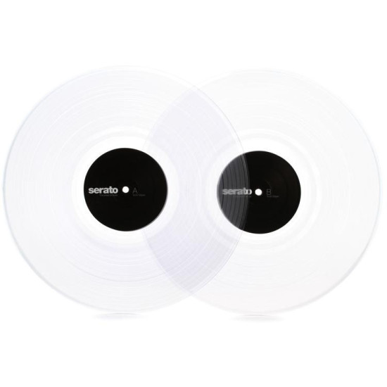 Serato Control Vinyl Pair, Clear Serato Control Vinyl Pair, Clear