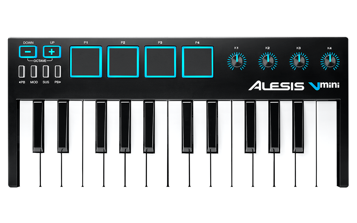 Alesis VMini Portable 25-Key USB MIDI Keyboard