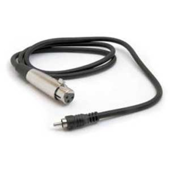 Hosa Unbalanced Interconnect, XLR3F to RCA, 10 ft