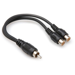 Hosa Y Cable, RCA to Dual RCAF Hosa Y Cable, RCA to Dual RCAF