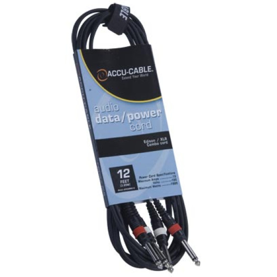 Accu Cable APCDMMQ12 12' 1/4 Accu Cable APCDMMQ12 12' 1/4