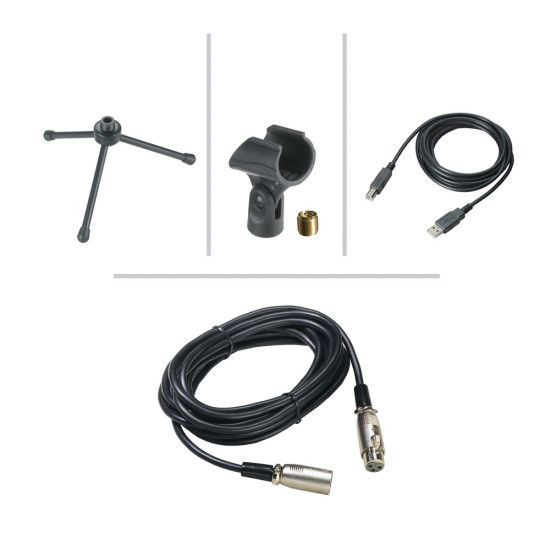 Audio-Technica AT2005USBPK Vocal Microphone Pack for Streaming/Podcasting Audio-Technica AT2005USBPK Vocal Microphone Pack for Streaming/Podcasting