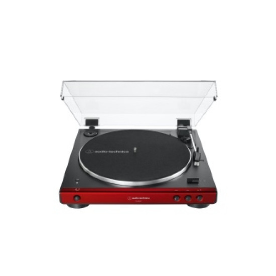 Audio-Technica AT-LP60XBT-RD Fully Automatic Bluetooth Belt-Drive Stereo Turntable