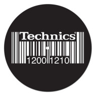 DMC Technics Bar Code Slipmats Black (pair)