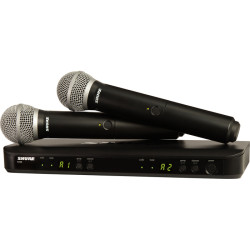 Shure BLX288/PG58 Dual Channel Handheld Wireless System Shure BLX288/PG58 Dual Channel Handheld Wireless System