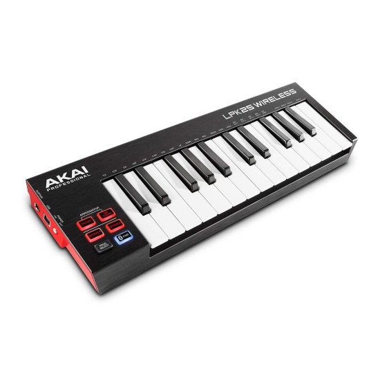 Akai LPK25 Wireless Bluetooth-Enabled 25-Key Velocity Sensitive Mini MIDI Keyboard