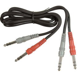 Hosa Stereo Interconnect, Dual 1/4 in TRS to Same, 1 m Hosa Stereo Interconnect, Dual 1/4 in TRS to Same, 1 m