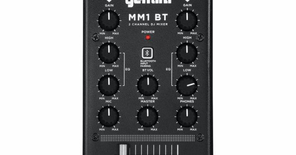 Gemini MM1BT 2-Channel DJ Mixer with Bluetooth Input