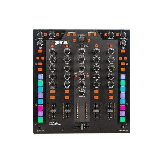 Gemini PMX-20 4-Channel DJ Mixer & Midi Controller