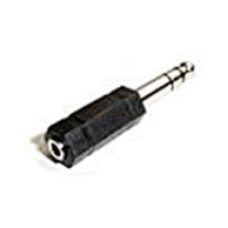 Hosa Adaptor, 3.5 mm TRS to 1/4 in TS Hosa Adaptor, 3.5 mm TRS to 1/4 in TS