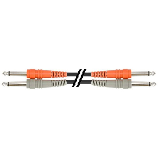 Hosa Stereo Interconnect, Dual 1/4 in TS to Same, 4 m