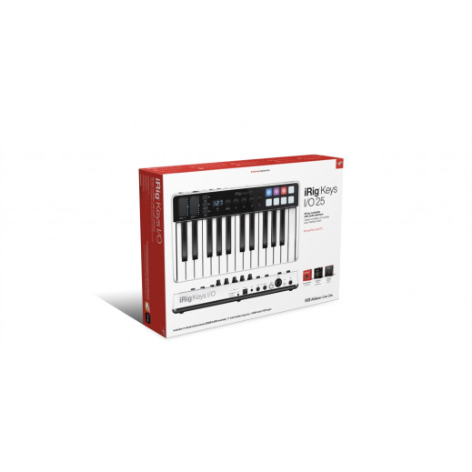 IK Multimedia iRig Keys I/O - Controller/Audio Interface for iPhone, iPad, and Mac/Windows (25-Keys)