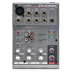 Phonic AM 55 1-MIC/LINE 2-STEREO COMPACT MIXER Phonic AM 55 1-MIC/LINE 2-STEREO COMPACT MIXER
