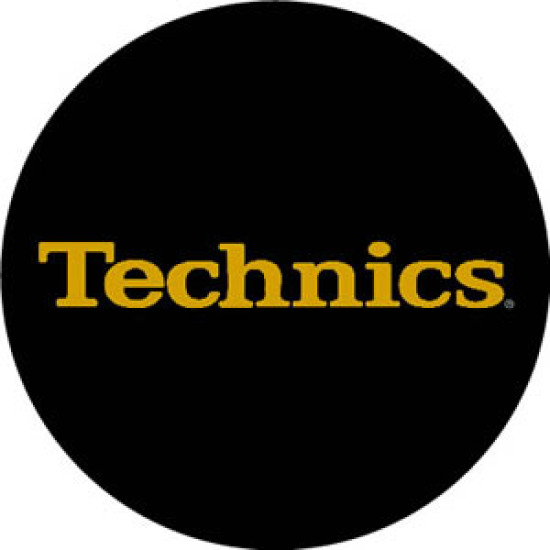 DMC Technics Gold Foil Slipmats Black (pair)