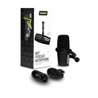 Shure MV7 Podcast Microphone (Black)