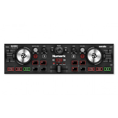 Numark DJ2GO2 Touch Pocket DJ Controller with Capacitive Touch Jog Wheels
