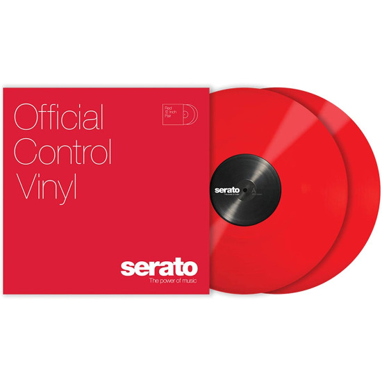 Serato Control Vinyl Pair, Red
