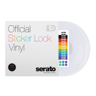 Serato Control Vinyl Sticker Lock 2x12" Pair, Clear Serato Control Vinyl Sticker Lock 2x12" Pair, Clear