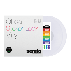 Serato Control Vinyl Sticker Lock 2x12" Pair, Clear Serato Control Vinyl Sticker Lock 2x12" Pair, Clear