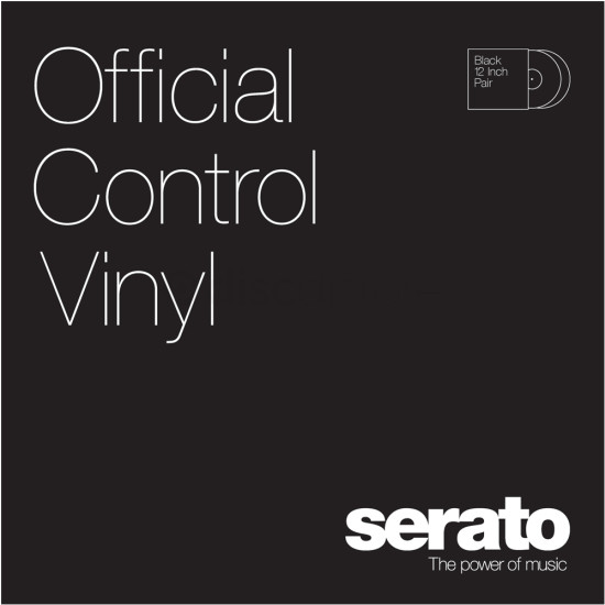 Serato Control Vinyl Pair, Black Serato Control Vinyl Pair, Black