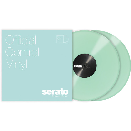 Serato Control Vinyl Pair, Glow In The Dark
